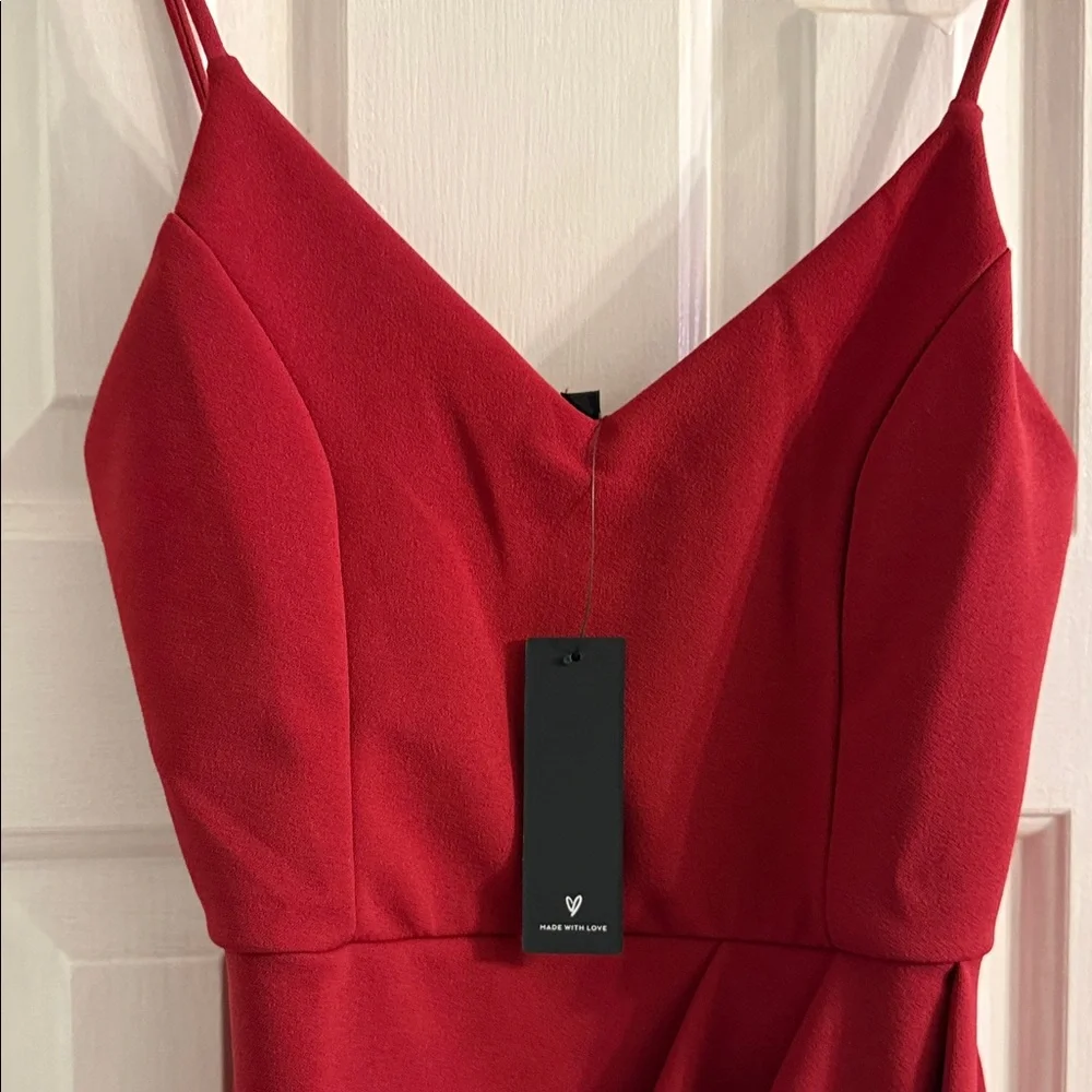 Lulu's Red Mini Cocktail Dress - Picture 5 of 5